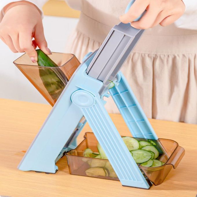 Mandoline Multifonction 12-en-1 – Coupe Légumes Rapide et Sécurisée