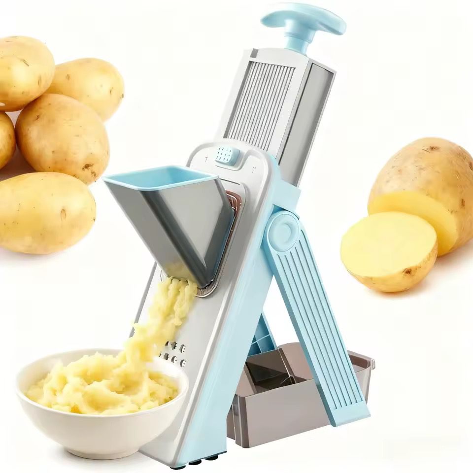 Mandoline Multifonction 12-en-1 – Coupe Légumes Rapide et Sécurisée
